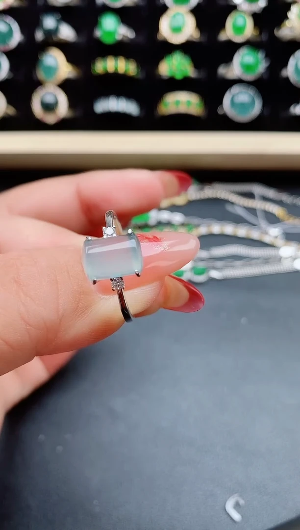 【闪购商品】翡翠戒指银S925镶嵌58050