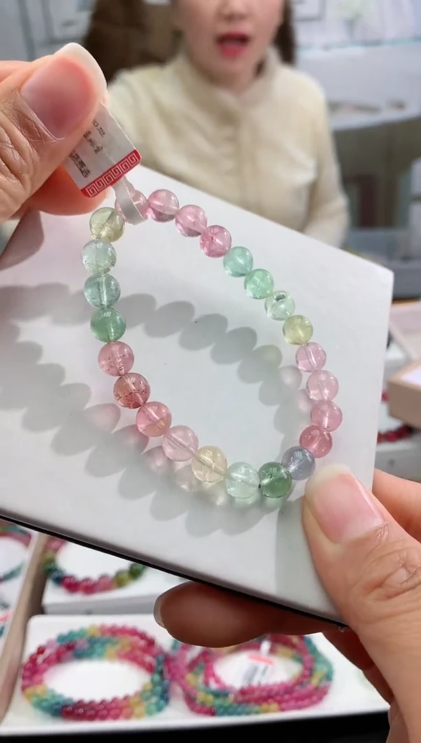 【闪购商品】碧玺手串未镶嵌多样性发一条