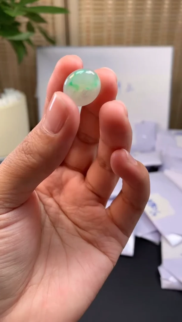 【闪购商品】定制翡翠未镶嵌甜甜圈#88元-毛货需精细抛光
