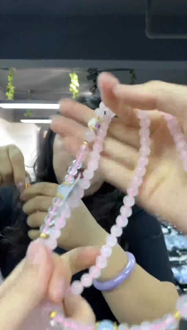 项链未镶嵌水晶多样性发其一颜色微差