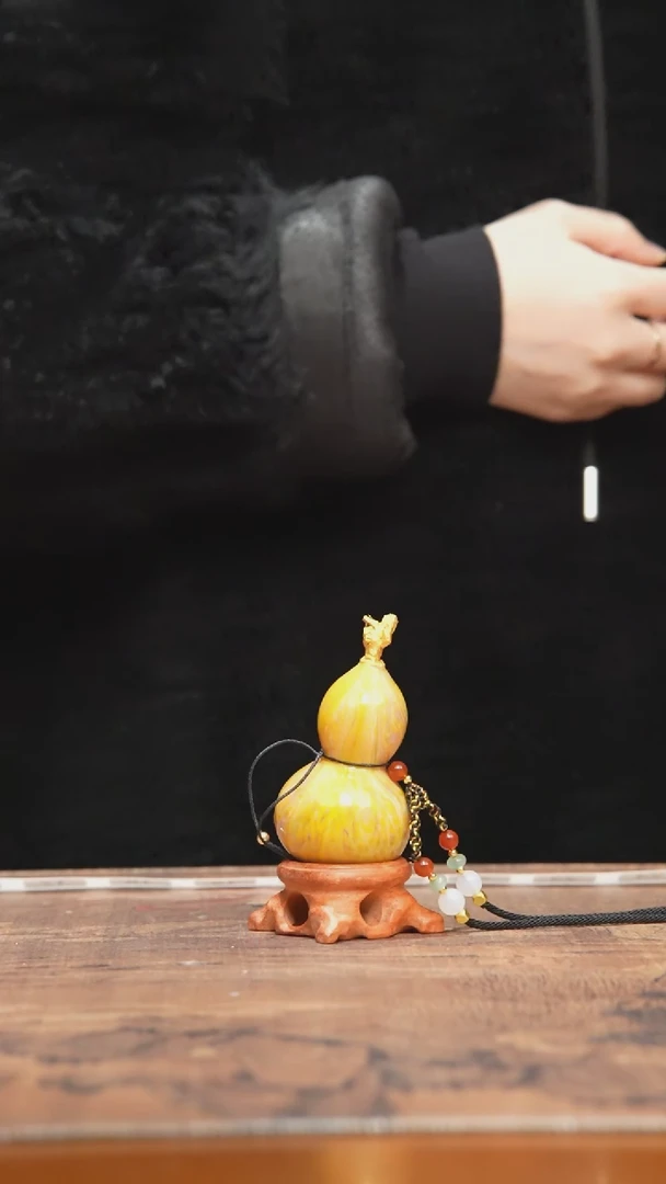 【闪购商品】16号-大漆飘漆小葫芦脖挂