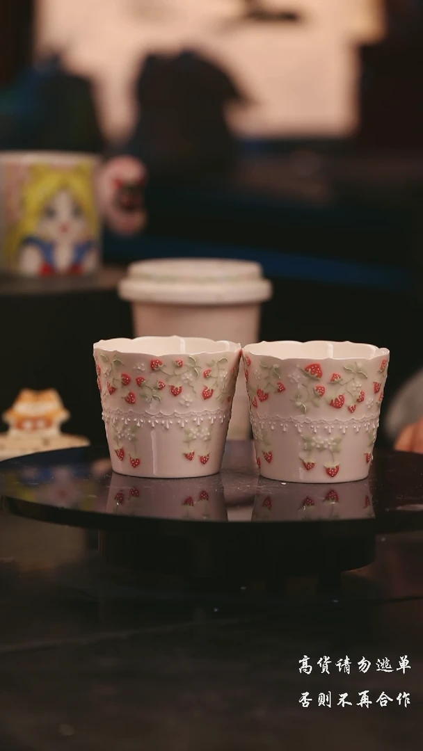 陶瓷随机一个景德镇可爱设计师款陶瓷