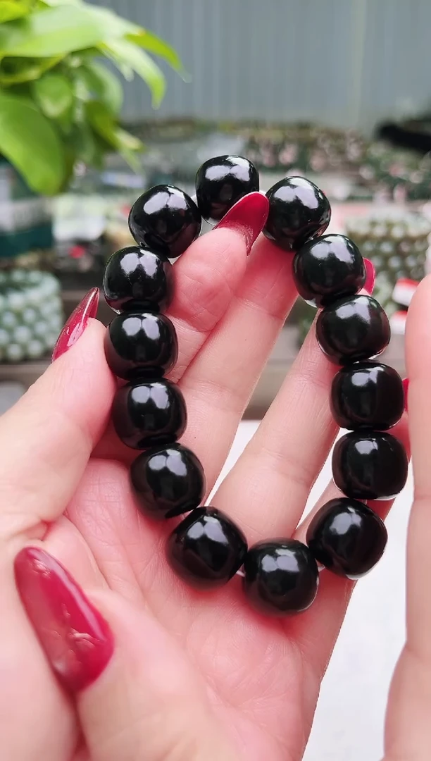 【闪购商品】和田玉手串未镶嵌纯天然和田玉新疆马儿羊矿老塔青16