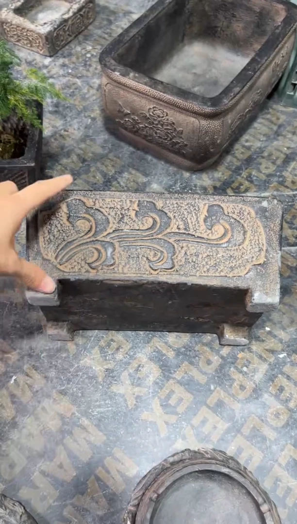 陶土【火山泥】石槽盆