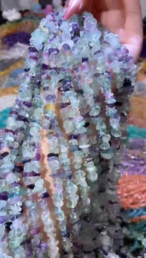 水晶珠宝半成品未镶嵌浅萤