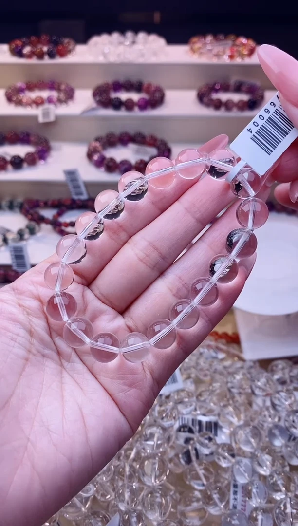 未镶嵌手串水晶白水晶单圈10m+