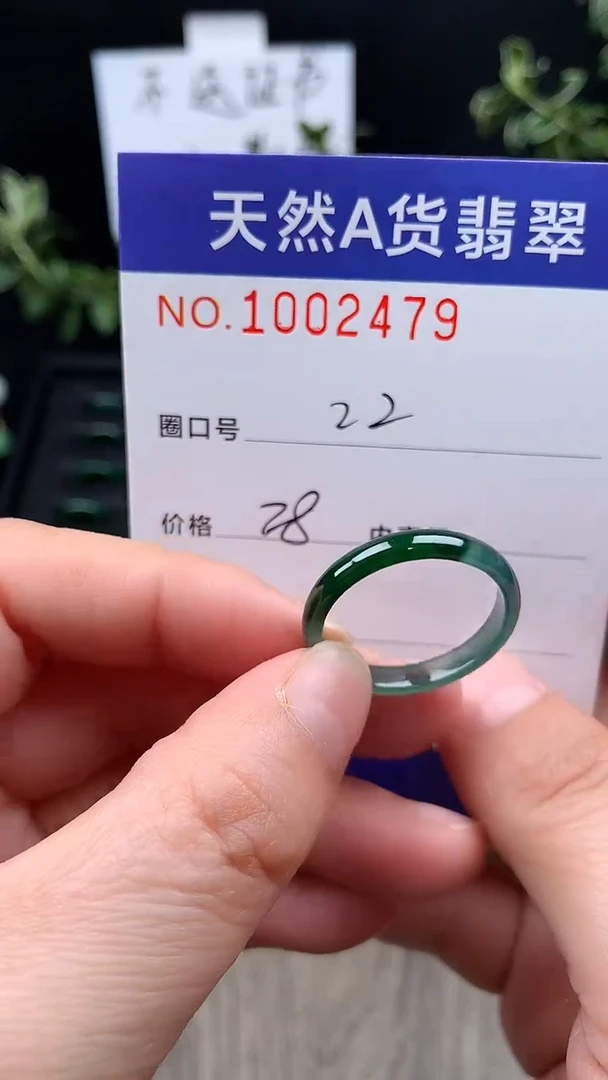未镶嵌戒指翡翠22#