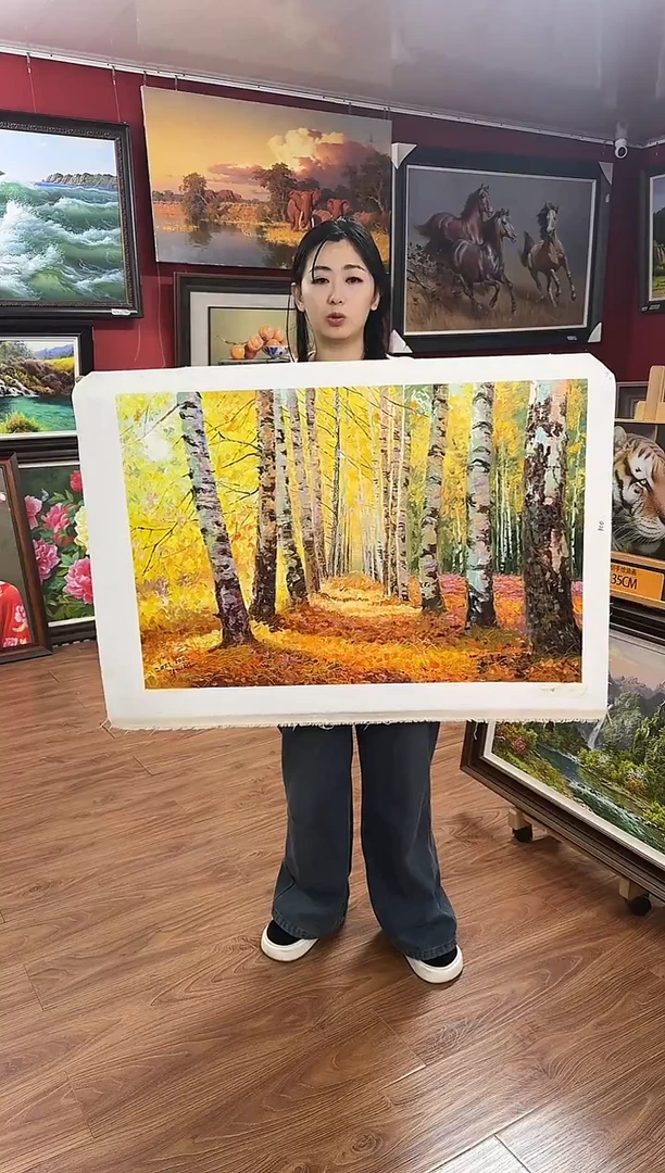 油画【91号】约90*60cm丨朝鲜原创纯手绘孤品油画丨顺丰包邮