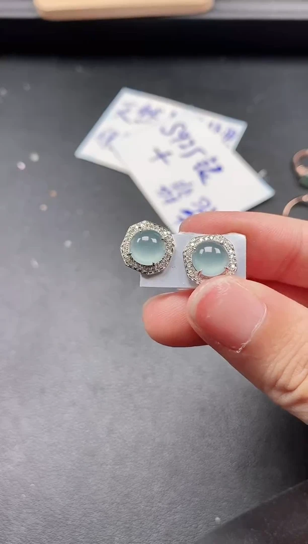 翡翠戒指银S925镶嵌51511