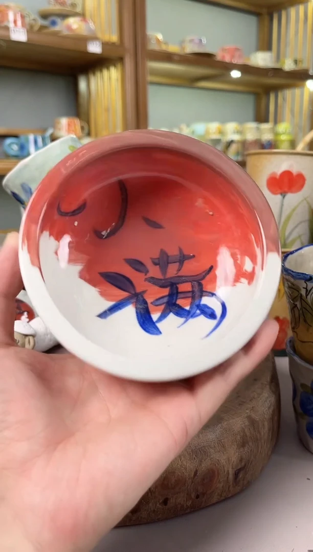 瓷片手绘高温釉下彩陶瓷