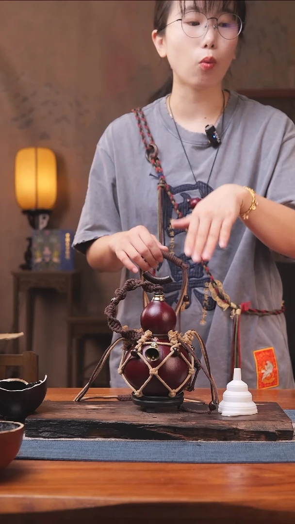 1049号链接精品大漆葫芦防腐防渗装水茶酒