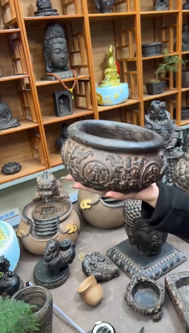 陶土【火山泥】聚宝盆