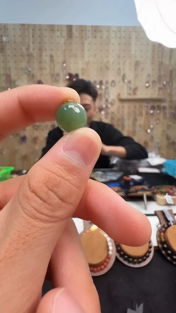 吊坠(不含链)银S925镶嵌和田玉村2598 约12mm