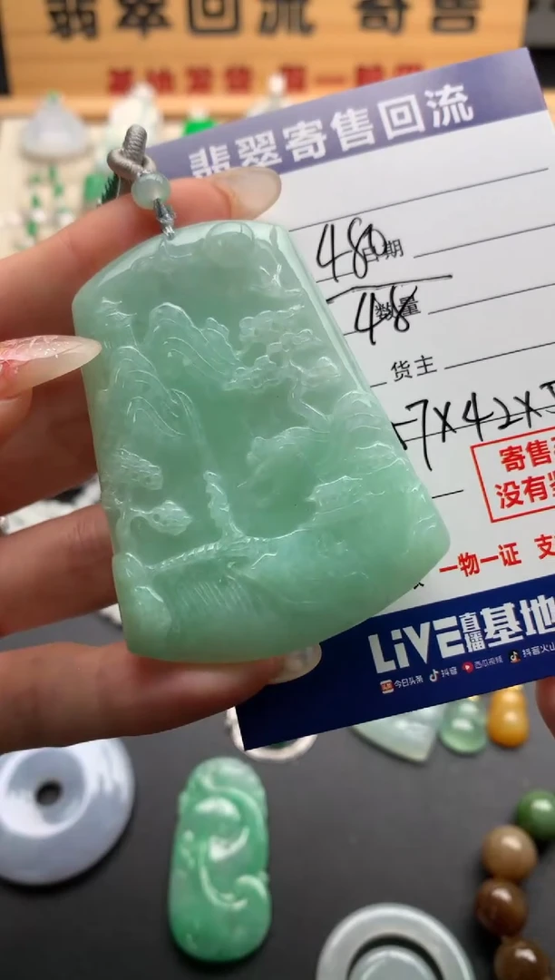 翡翠未镶嵌颈饰10137246