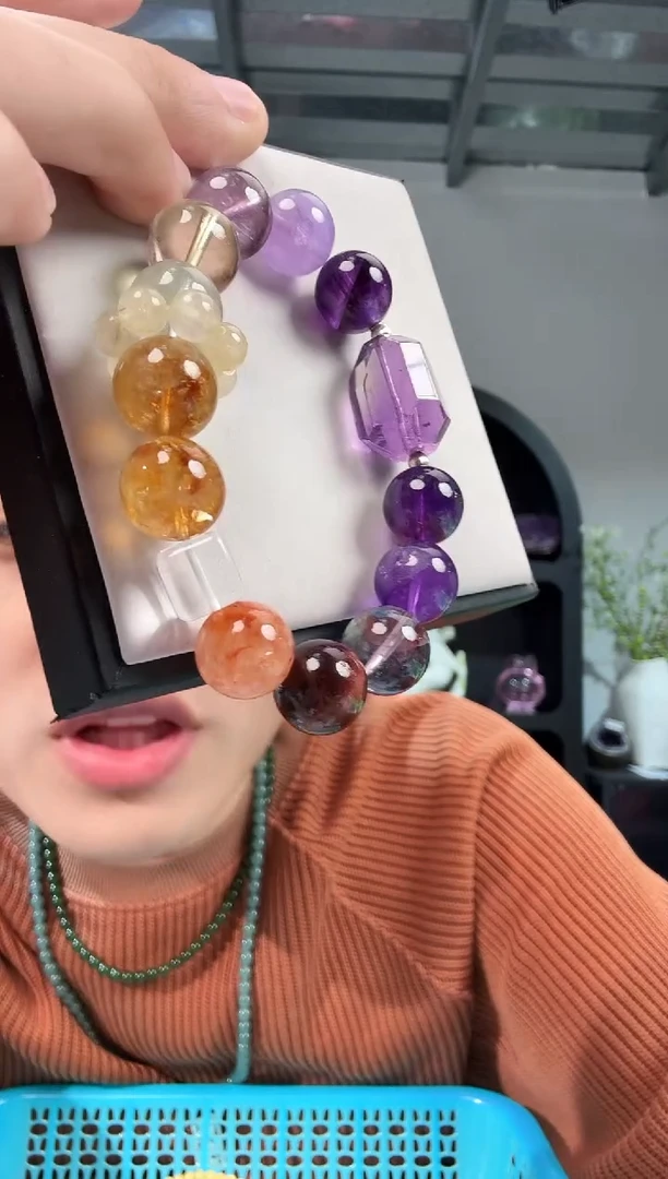 未镶嵌手链水晶晶7429 约13-14mm