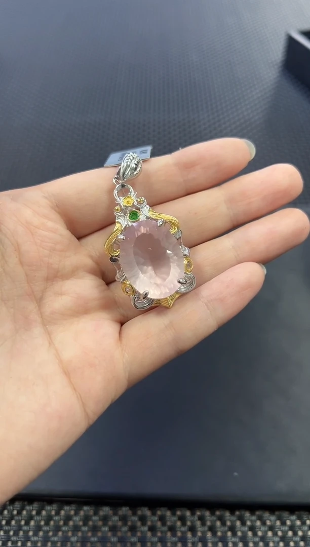 银S925镶嵌颈饰水晶（多样性发一件）15