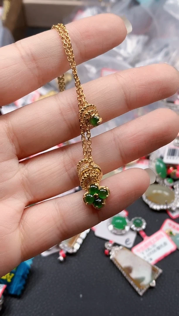 银S925镶嵌戒指翡翠天然A货缅甸翡翠