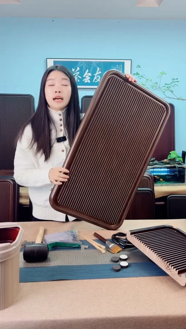 D*.70*40*4大海黄褐色款式茶盘