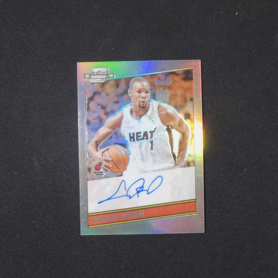【热火】龙王波什 签字 银折 包邮 帕尼尼国宝NBA球星卡