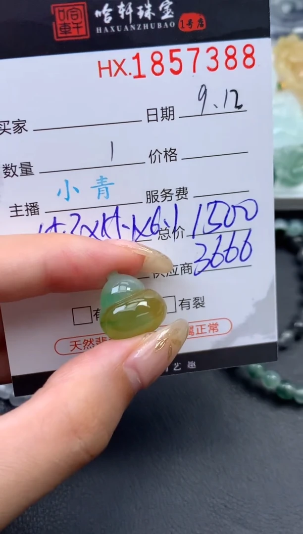 未镶嵌挂件翡翠哈轩 挂件1