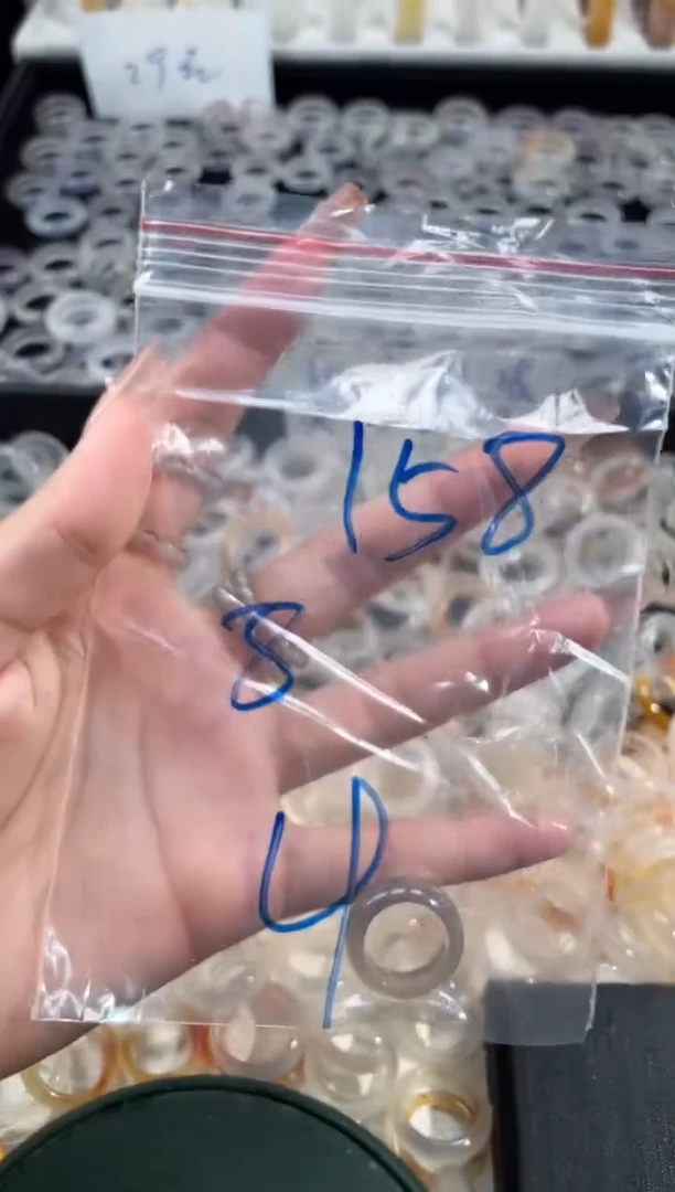 玛瑙/玉髓戒指未镶嵌158