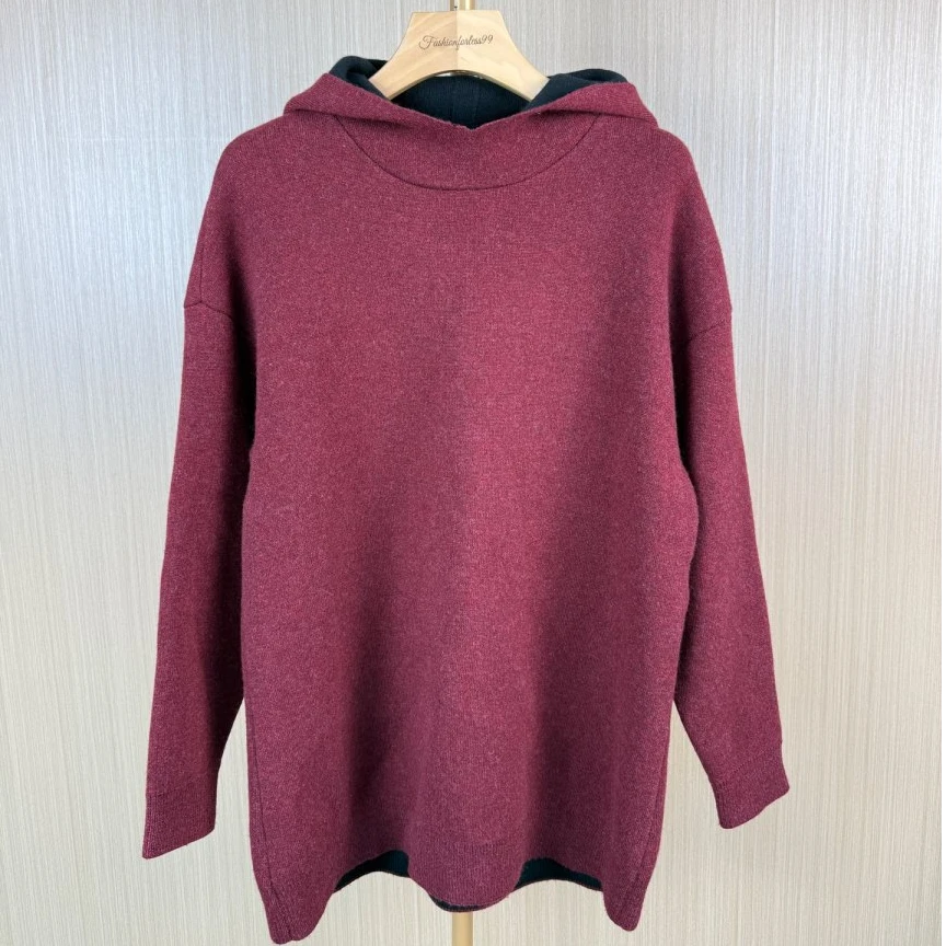 99新 DIOR/迪奥 暗红色羊绒毛衣 34 15871827