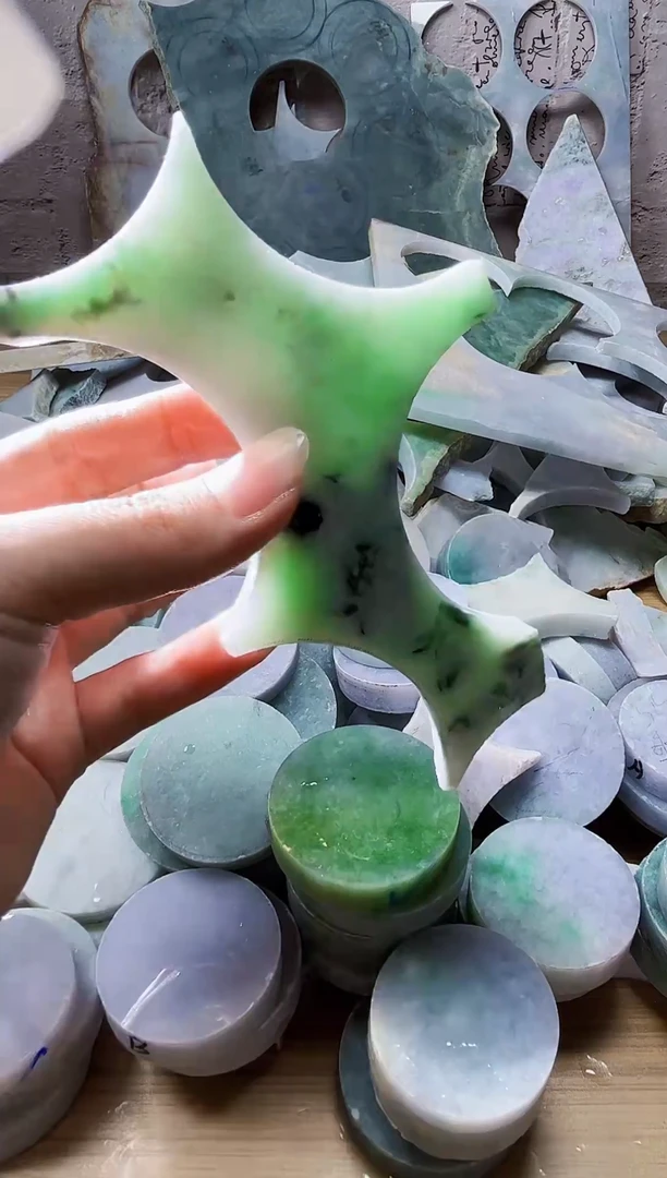 配石翡翠天然翡翠A货341
