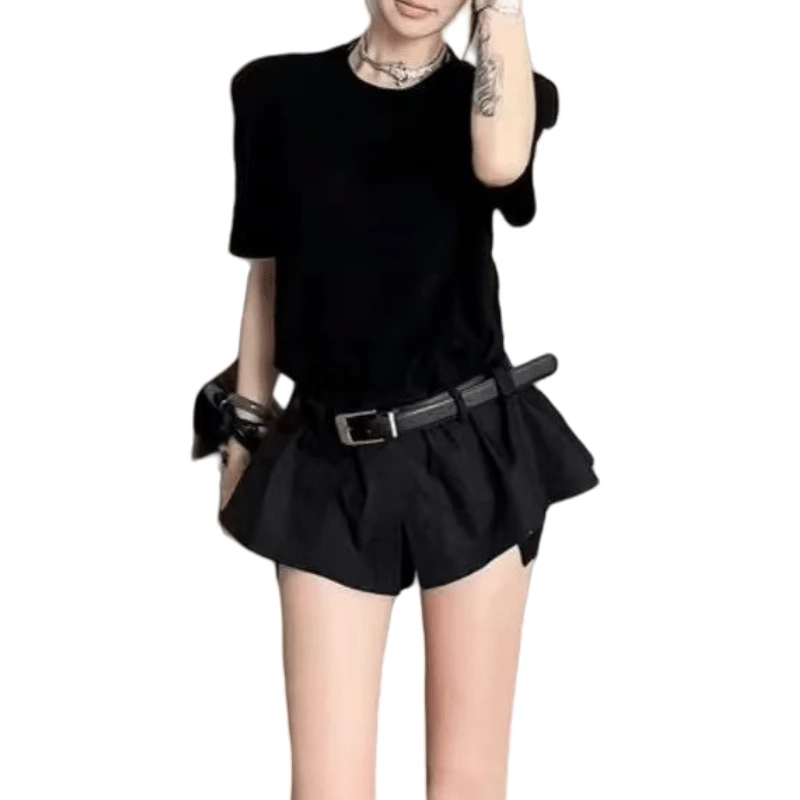 「主播推荐夏季新款」3062款收腰上衣