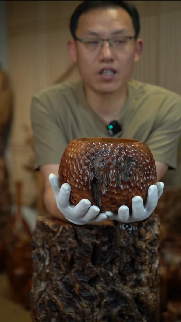枣木雷击枣木聚宝盆