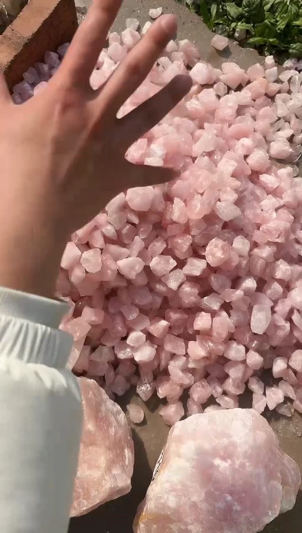 【闪购商品】水晶摆件未镶嵌粉水晶碎石600g