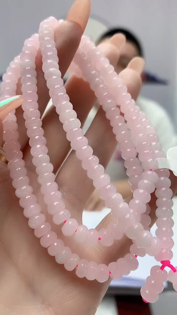 【闪购商品】定制翡翠未镶嵌4812DD-毛货珠链34