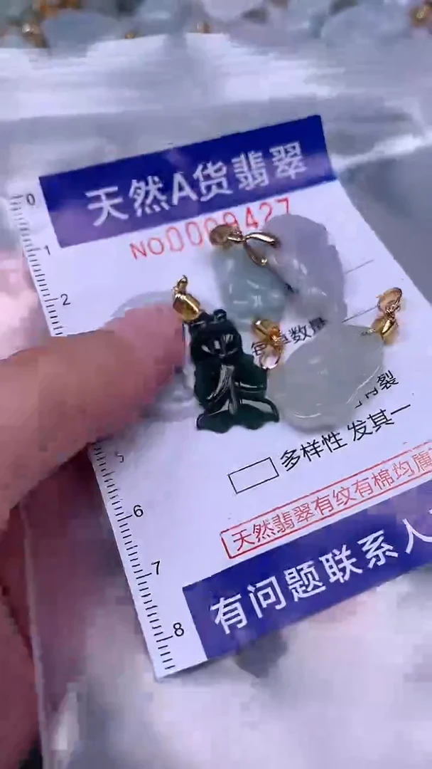 翡翠未镶嵌吊坠(不含链)1
