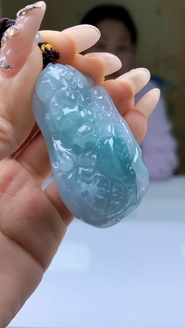 【闪购商品】定制翡翠未镶嵌4902ty-毛货挂件142