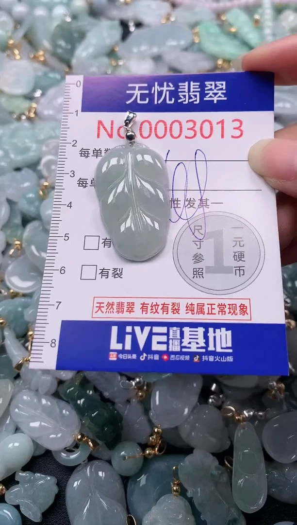 吊坠(不含链)未镶嵌翡翠3013