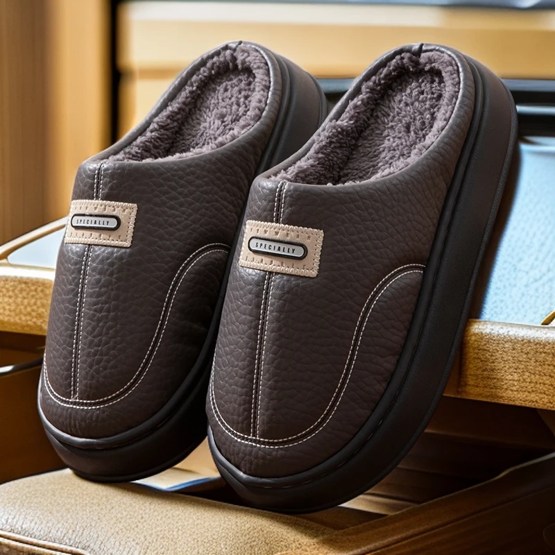 羽绒保暖简约百搭不臭脚防水大码休闲秋冬季亲肤防水棉鞋男款