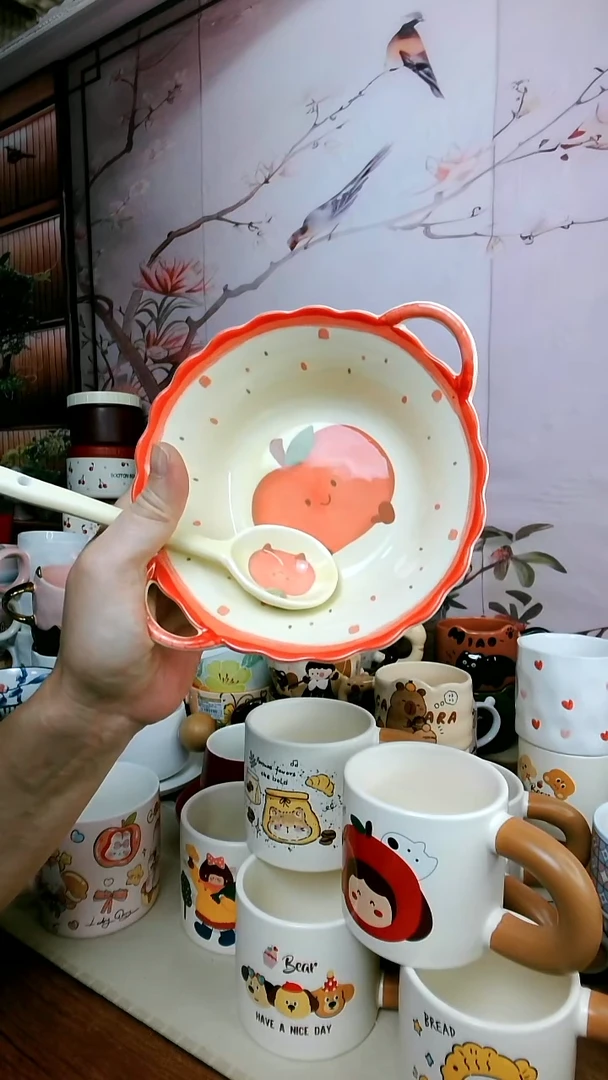 陶【闪购福利】苹果双耳碗