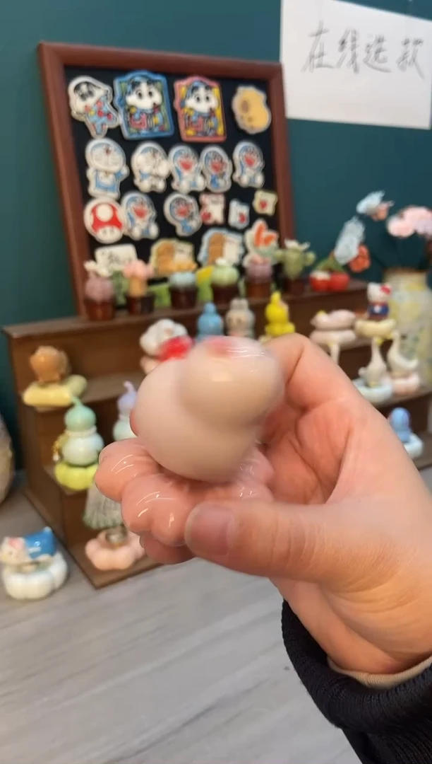 摆件陶粉色卡皮吧啦