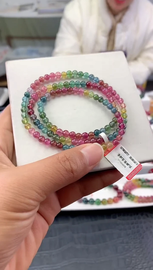 未镶嵌手串碧玺多样性发一条