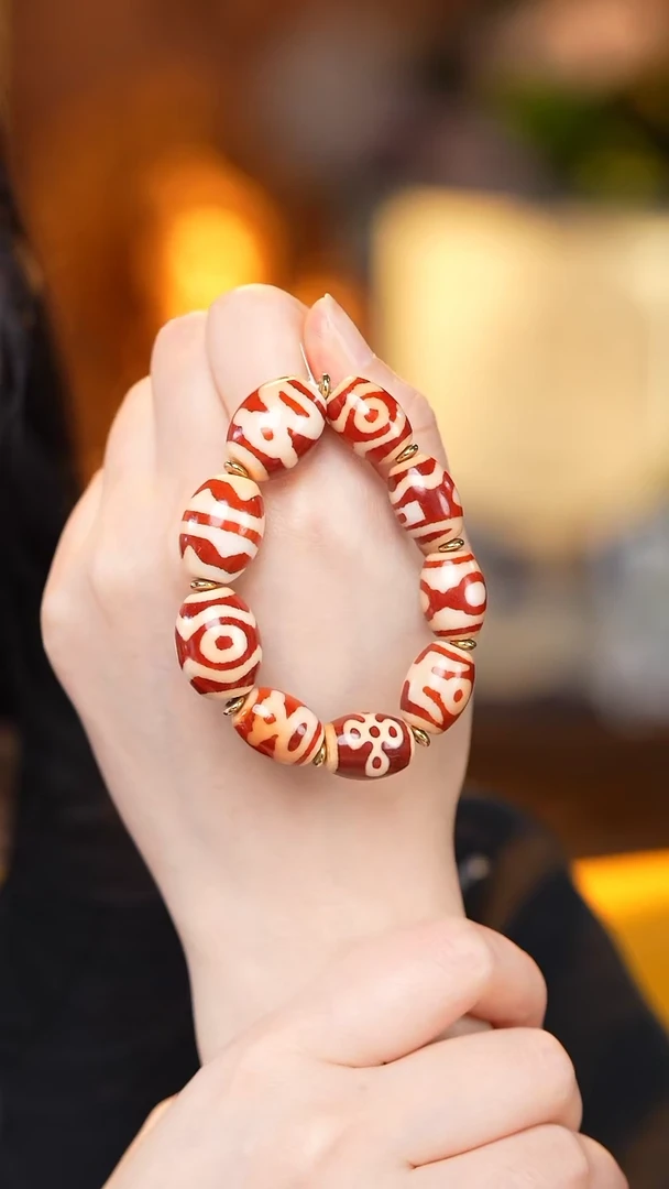 【闪购商品】玛瑙/玉髓颈饰未镶嵌Z27336多宝手串