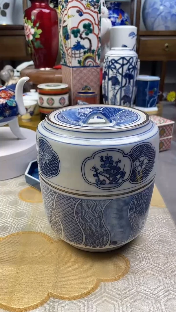 【闪购商品】盘日产手绘青花水指