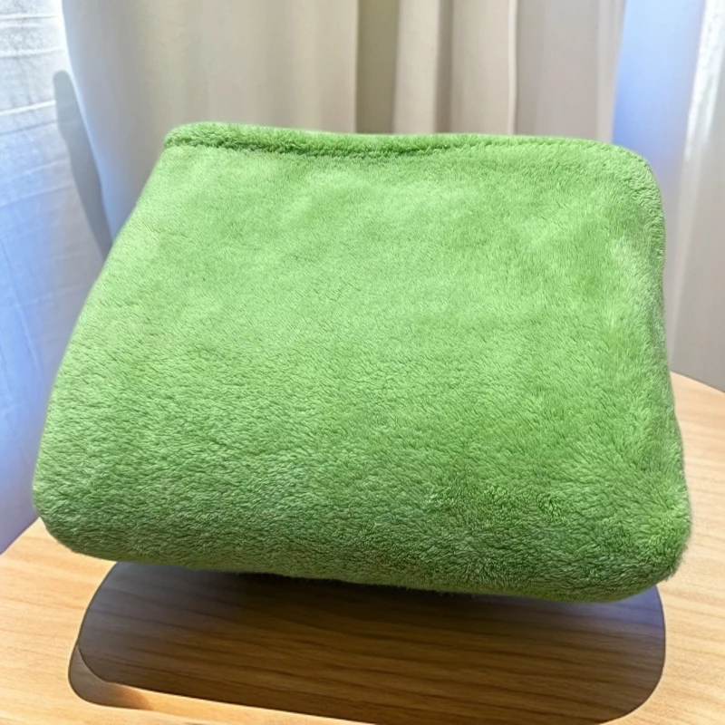 【绿色北极绒毯】180*200厚双面北极绒毛毯多功能休闲毯睡毯绒