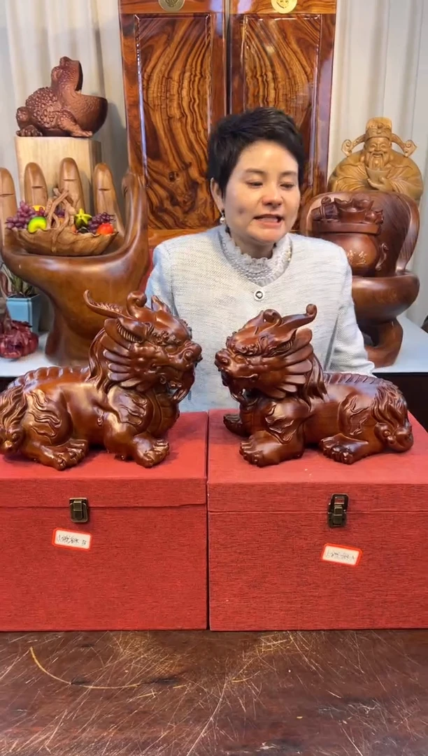 【闪购商品】香樟木（单只）创意貔貅摆件