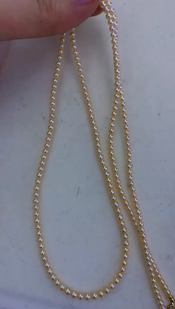 未镶嵌饰品海水珍珠羽皇金毛衣链G13