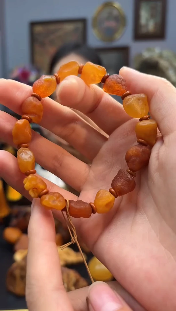 手串琥珀未镶嵌手串
