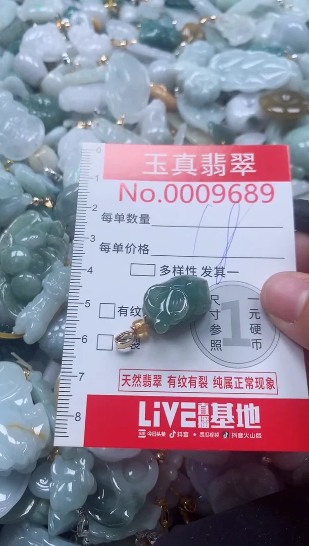 吊坠(不含链)未镶嵌翡翠9689