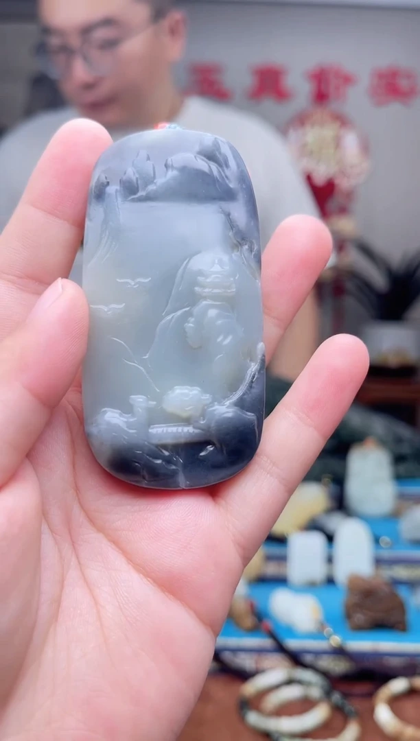 和田玉未镶嵌挂件1