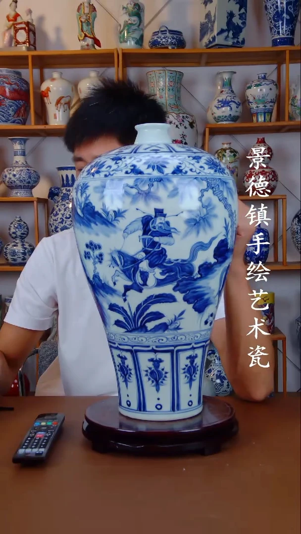 瓶景德镇手工手绘陶瓷摆件52