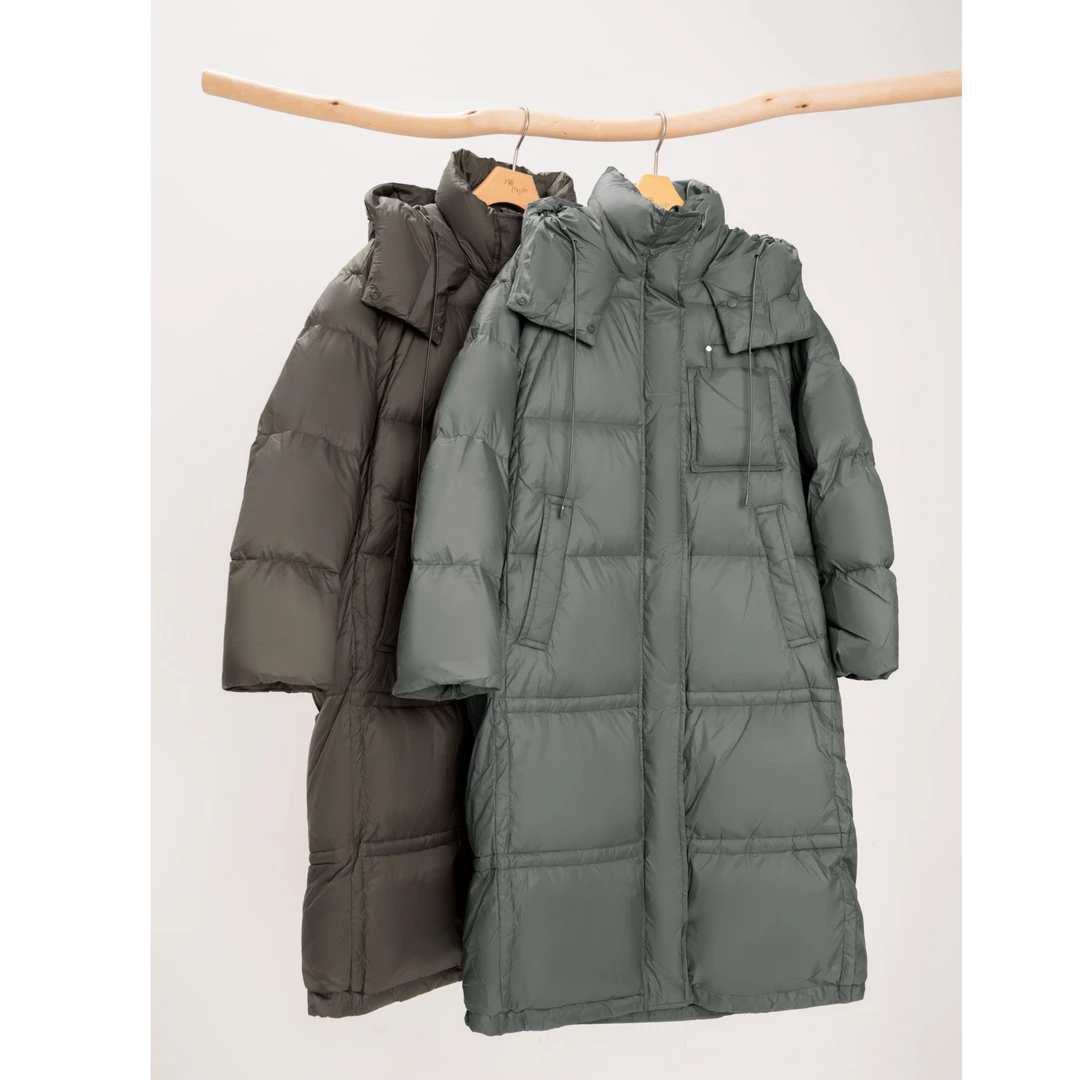 片断新款白鸭绒长款羽绒服251149799Y01