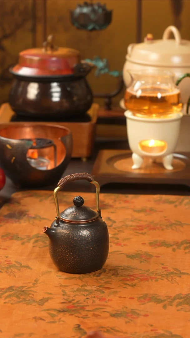 茶具紫铜提梁壶紫铜提梁壶