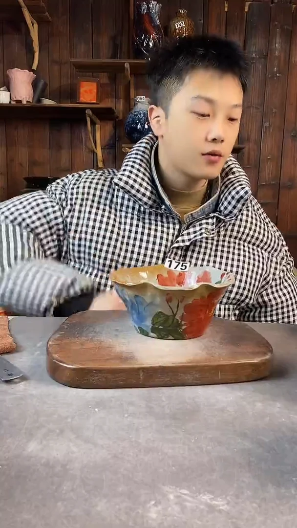 碗175，手工手绘，超值陶瓷